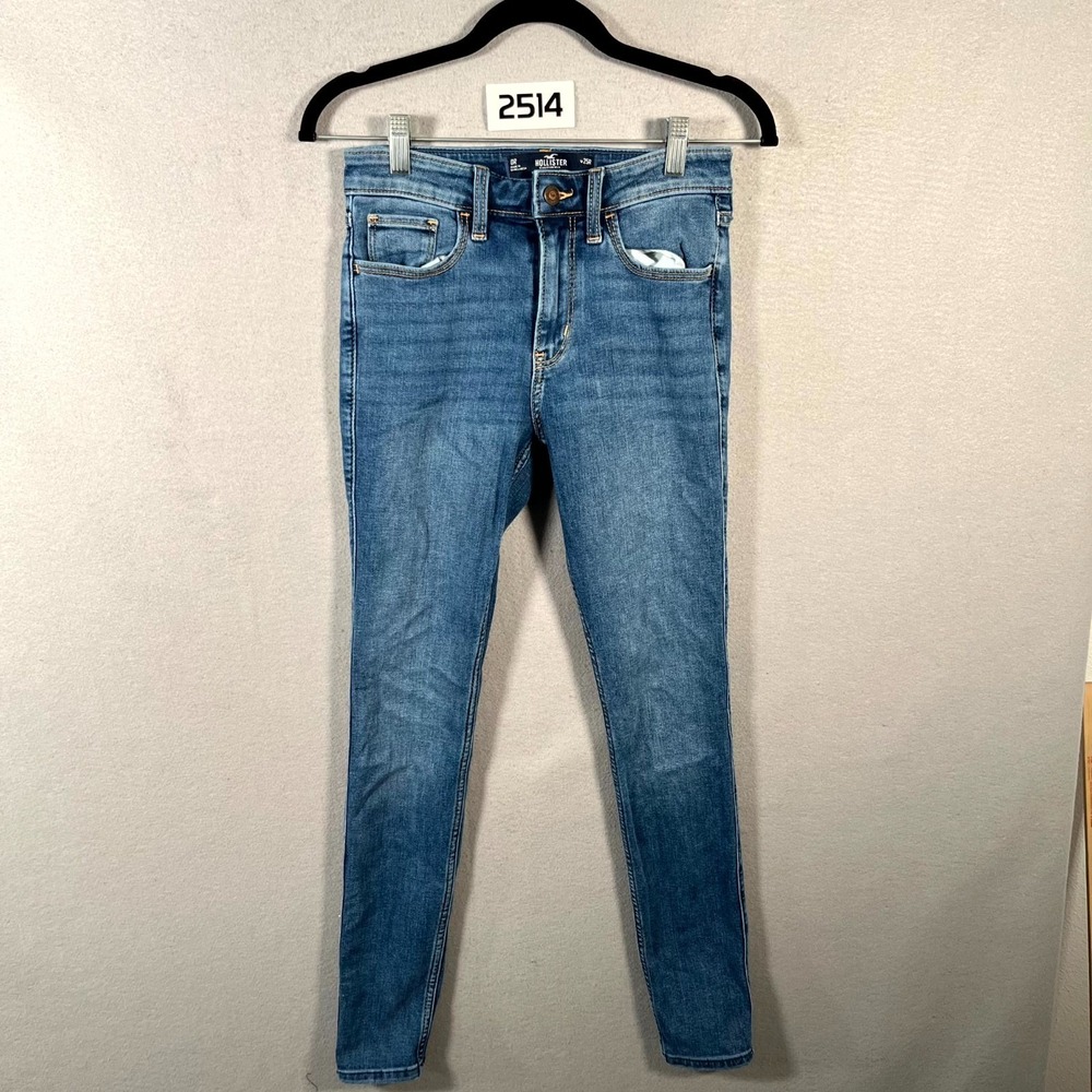 Hollister California Super Skinny Jeans Womens 0 Blue Denim Cotton High Rise‎
